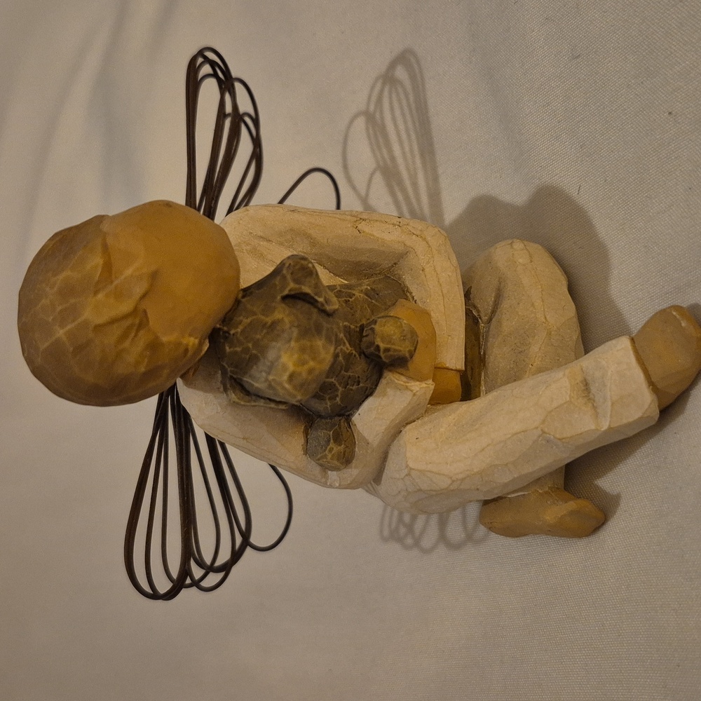 Willow Tree Angel of Comfort and Dog Figurine Susan Lordi 2001